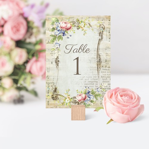 Vintage style wedding - vintage, table