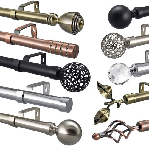 19mm extendable curtain pole - 19mm,