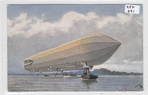 Zeppelin supported lake - zeppelin, on