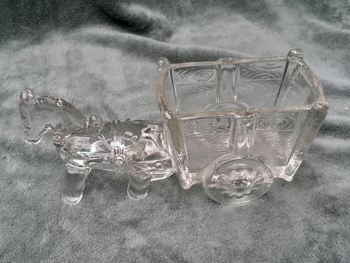 Vintage heavy clear - clear, glass