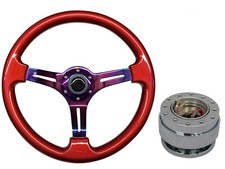 Red neo chrome steering - neo,