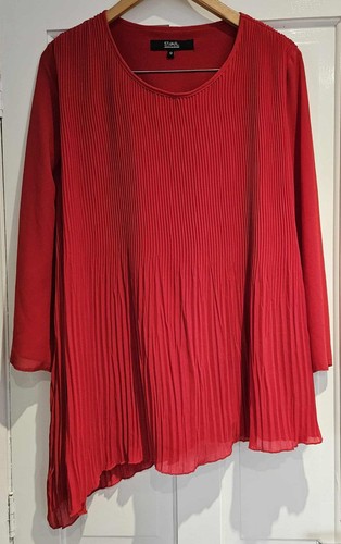 Asymmetric hem blouse top - asymmetric, size