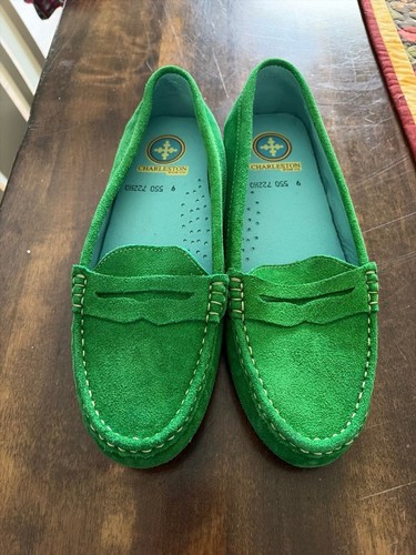 Charleston green suede loafer - charleston,