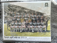 Plymouth Argyle signed Team photo from 2013/14 10" x 8"