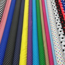 Polka Dot Spots Poly-Cotton