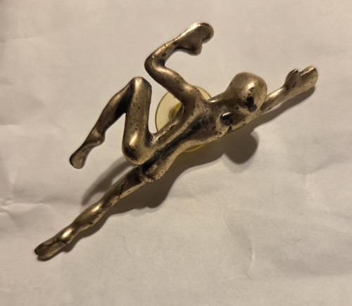 Gold tone metal figurine - tone,