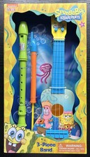 Nickelodeon SpongeBob SquarePants 3-Piece Band - Ukulele/Recorder/Slide Whistle