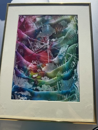 Rare signed encaustic art - rare,