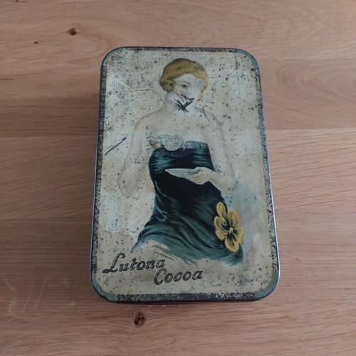 Vintage lutona cocoa tin - lutona,