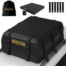 GADLANE Car Roof Bag 20 Cubic Feet Waterproof Storage Box Camping Trip (Black)