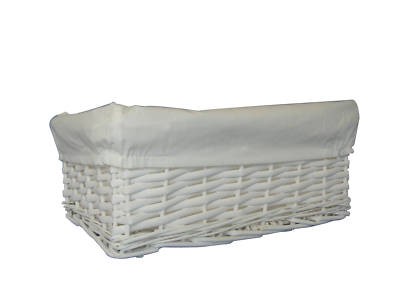 Wicker storage basket with - wicker,