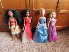 4 DISNEY PRINCESS DOLLS