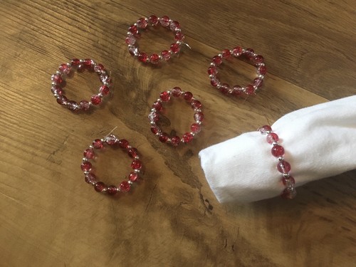 Handmade napkin rings - napkin, set