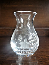 Small Stuart Crystal Cascade (Fuschia) Vase