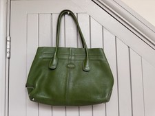Tod's Handbag Vibrant Green Leather Handbag