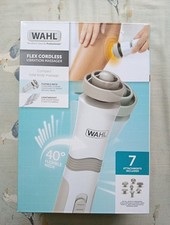 Wahl Flex Cordless Vibration Massager - Muscle Massage Relaxation 7 Attachments