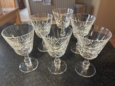 Stuart crystal cut wine - 6,