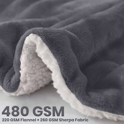 480 gsm luxury heavy sherpa - 480,