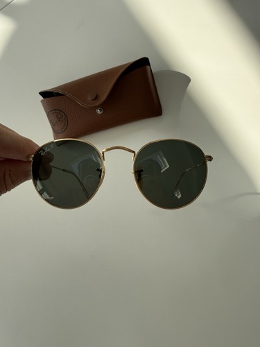 Ray ban round gold - gold, metal