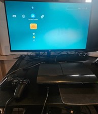 Sony PlayStation 3 Super Slim 120GB Black Console Fully Tested Working