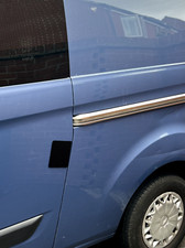Renault Traffic Vivaro sliding loading door cover plate security - - Satin Black