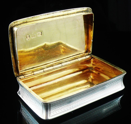 Antique sterling silver - silver, snuff
