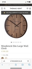 20" 51cm Elm Woodstock Wall Clock - Thomas Kent