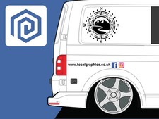 Compass Mountain Vinyl Decals