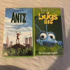 Antz & A Bug’s Life - 1998 - PAL VHS Cassette Tape Bundle Lot - Insect Movies🐜