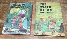 2 Bancroft Classics Vintage Books Alice in Wonderland & The Water Babies