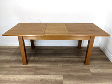 DINING TABLE Oak Extendable Folding Draw Leaf Detachable Legs FREE DELIVERY