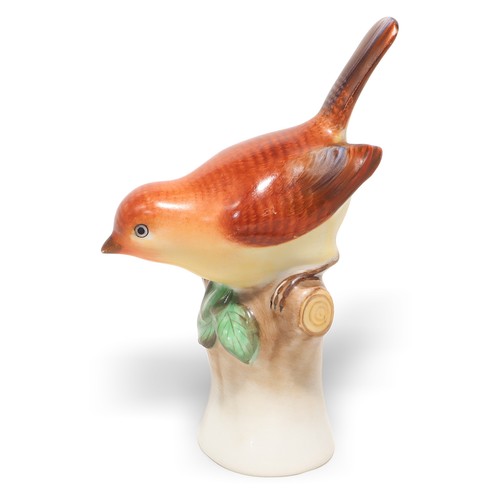 Vintage herend figurine - figurine, wren