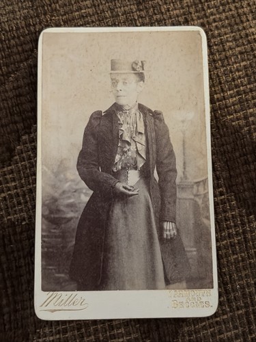 Victorian cdv photo woman - woman, in
