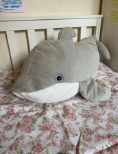 90cm 35in Giant Plush Grey Dolphin Extra Large Jumbo Big Soft Stuffed Animal Toy
