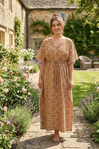 Women long african kaftan - african,