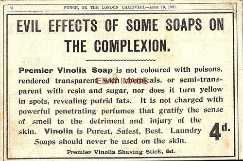 1901 advert for vinolia - for,