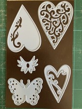Hearts and Butterfly 5 Die-cutting stencils