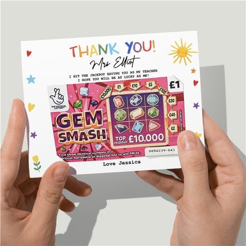 Personalised thank you teacher - personalised,