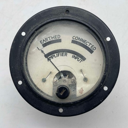 Vintage ammeter gauge - vintage,