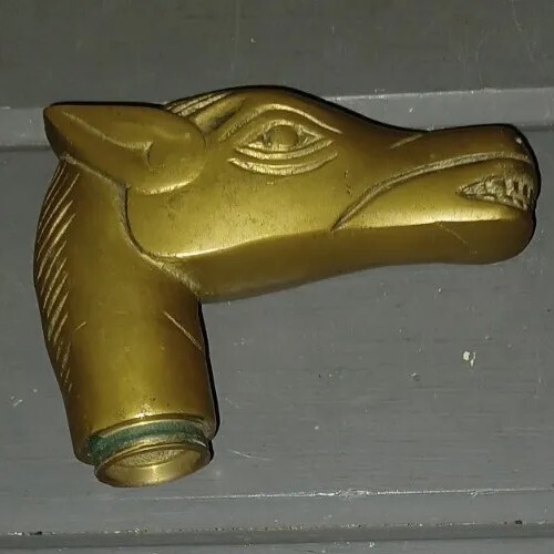 Vintage solid brass - brass, head