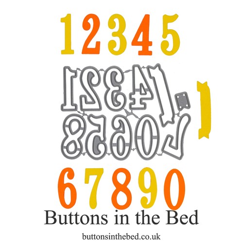 Decorative numbers banner - decorative, &