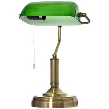 Homcom banker table lamp - banker's,