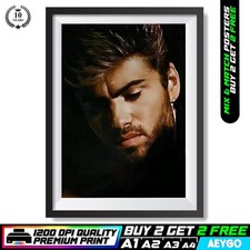GEORGE MICHAEL WHAM Wall Art Picture Poster Print BUY 2 GET 2 FREE | A1 A2 A3 A4