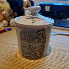 Wedgwood Beatrix Potter Peter Rabbit Sugar Jar With Lid ( Box J2 ) Slight Damage