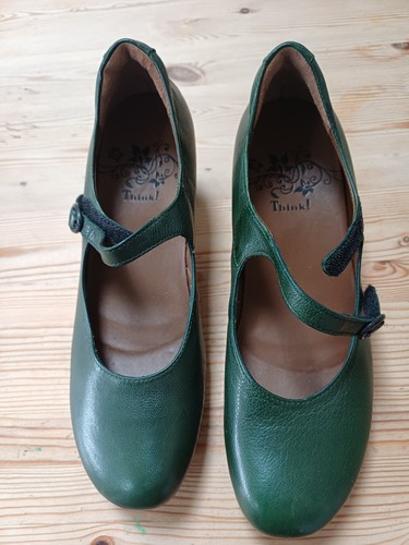 Think leather green - green, shoes