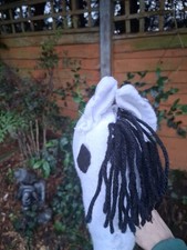 Handmade Hobby Horse: white