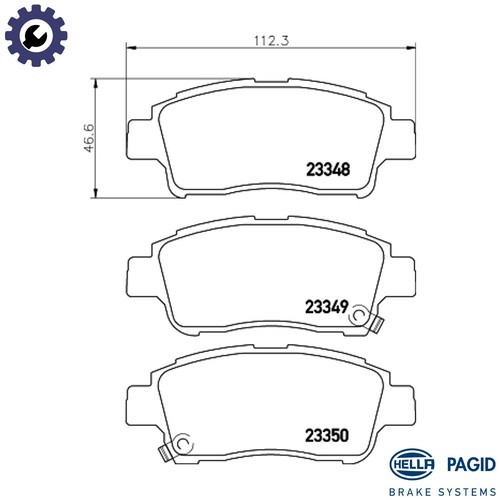 Brake pad set disc - brake,