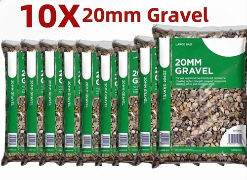 20mm natural garden gravel - natural,