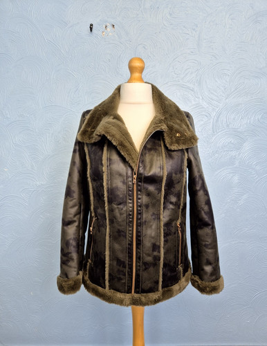 Mona coat womens size faux - coat,