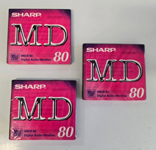 X3 Blank Sharp  Mini Discs